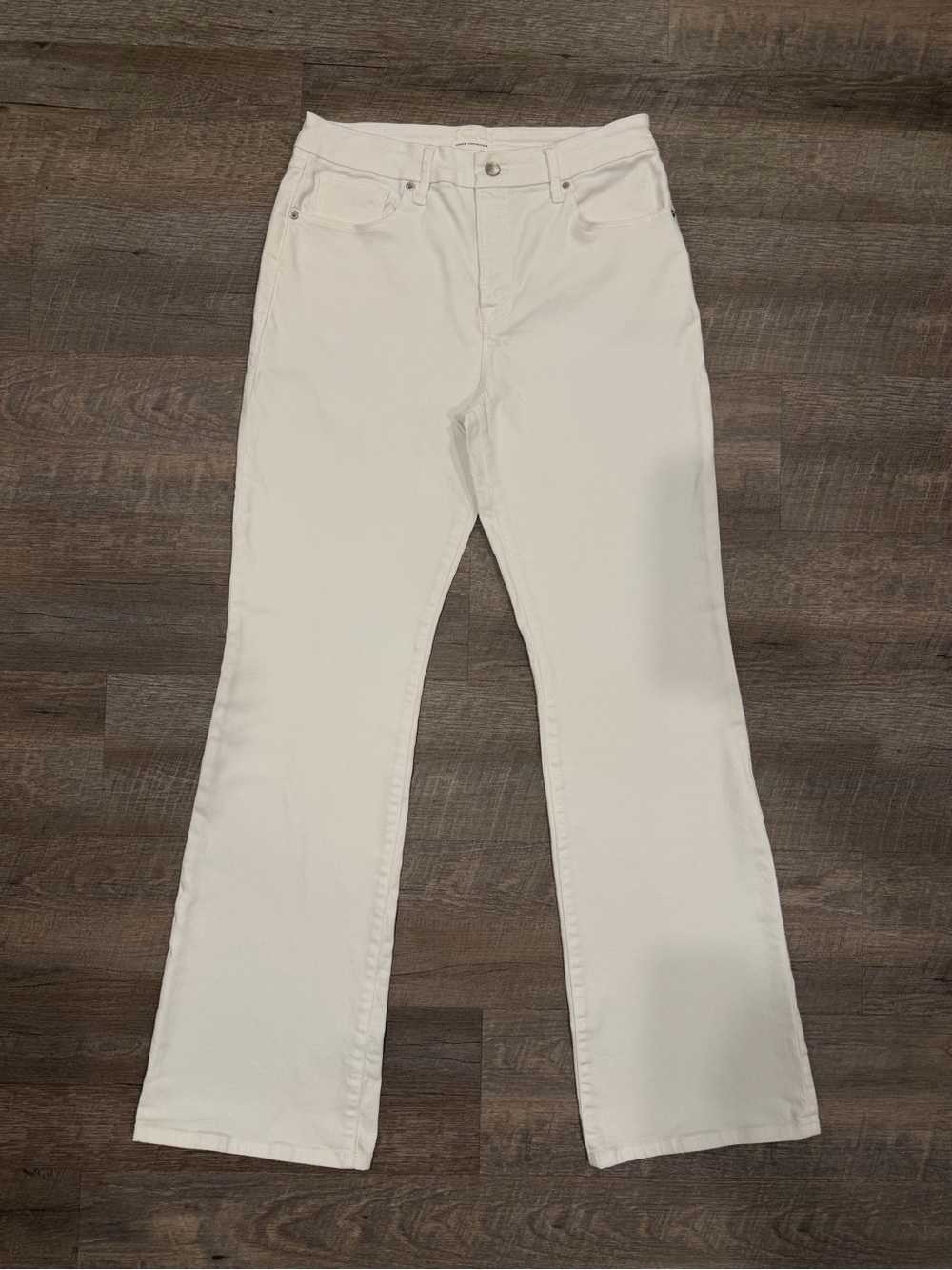 Good American White Bootcut Jeans Women’s Size 14 High Rise Stretch Denim